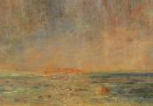 Grote marine - Zonsondergang - 1885
