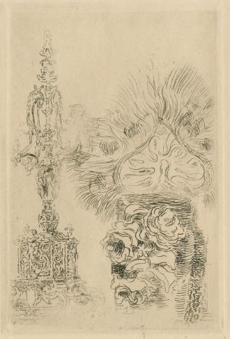 Kandelaber en vaas - 1888