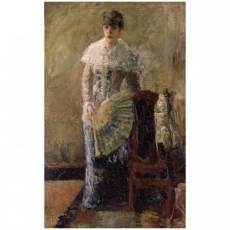 The Lady with Fan - 1880