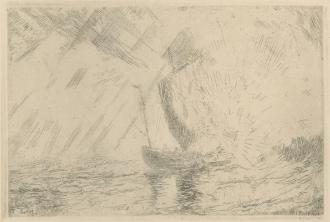 Christus bedaart de storm - 1886