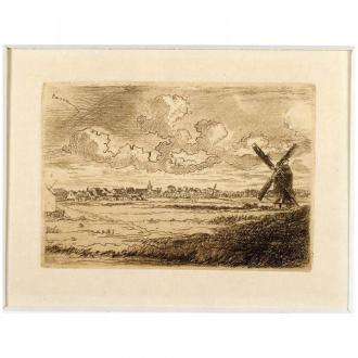 Molen in Slijkens (Bredene) - 1891