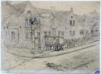 Straat in Oostende (?) - 1895