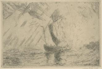 Christus bedaart de storm - 1886