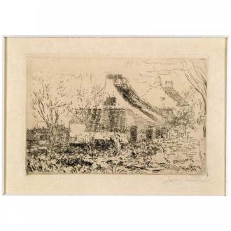 Huisjes in Mariakerke - 1888