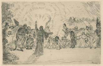Christ and the Beggars  - 1895