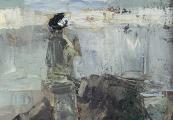 Woman on a Breakwater - 1880