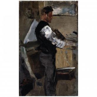 Willy Finch in het atelier - 1880 - 1882