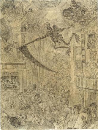 Drawing by James Ensor missing
