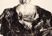 Oude man met golvende baard