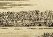 De brug van het bos in Oostende - 1889