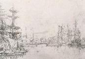 The Main Dock, Ostend - 1888